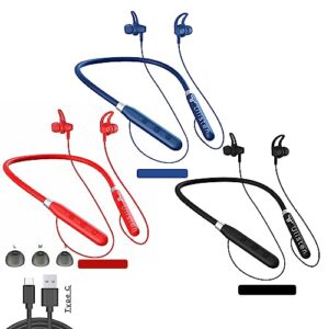 (gift pack) u-listen pro kt-n33 allcolors wireless bluetooth neckband headphone super bass noise reduction mic built-in type c ergonomic comfy sport around the neck