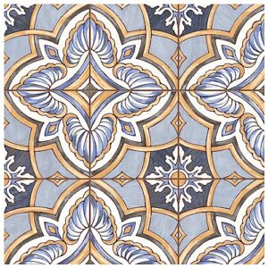 somertile fpehmgbl harmonia grove blue 13" x 13" ceramic floor and wall tile