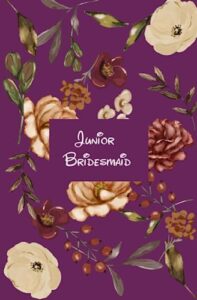junior bridesmaid notes: junior bridesmaid notes wedding notebook for girls