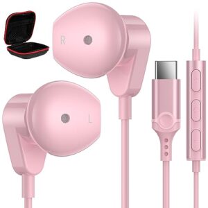 apetoo usb c headphones for ipad pro pixel 7 6 6a 5 4,hifi stereo usb type c earphones usb c wired earbuds with mic volume control for samsung s23 ultra s22 s21 fe a54 a53 z flip5 fold5,oneplus,huawei