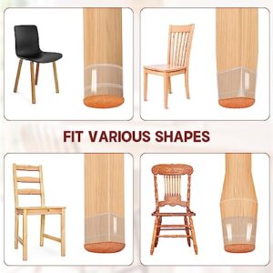 2023 New Chair Leg Floor Protectors 16Pcs- Silicone Chair Leg Protectors for Hardwood Floors - Chair Leg Caps Protectors - Furniture Leg Feet Protection Cover - Felt Furniture Pads Silicone Caps - M