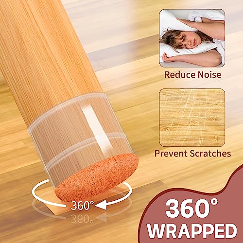 2023 New Chair Leg Floor Protectors 16Pcs- Silicone Chair Leg Protectors for Hardwood Floors - Chair Leg Caps Protectors - Furniture Leg Feet Protection Cover - Felt Furniture Pads Silicone Caps - M