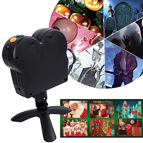 Halloween Projector, Halloween Window Projector, Outdoor Waterproof Halloween Projector Lights for Halloween Home Show Christmas Movies Party Decorations