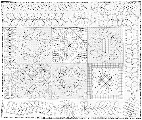 Skillbuilder 2 Machine Quilting Practice Panel 36"x44"