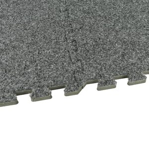 Greatmats Royal Carpet Tile 2ft x 2ft,15 Pack (Dark Gray)