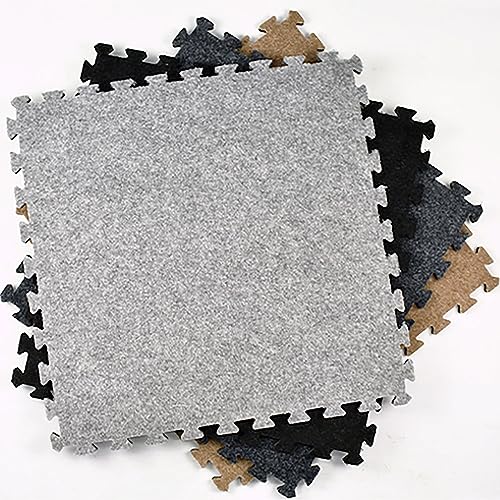 Greatmats Royal Carpet Tile 2ft x 2ft,15 Pack (Dark Gray)