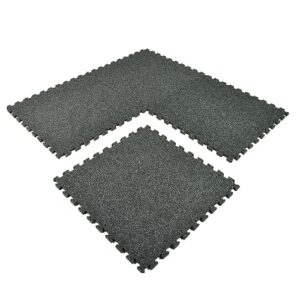 Greatmats Royal Carpet Tile 2ft x 2ft,15 Pack (Dark Gray)