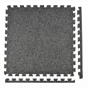 Greatmats Royal Carpet Tile 2ft x 2ft,15 Pack (Dark Gray)