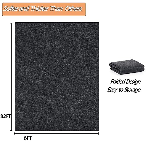 8.2 x 6 FT Outdoor Storage Shed Mat, Waterproof Storage Shed Flooring Mat, Anti-Slip Patio Furniture Floor Scratch Prevention Mat, Dustproof Outdoor Carport Mat