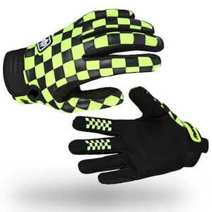 fastgoose cycling gloves bike gloves bicycle gloves for men/women,full-finger touch-screen breathable mountain bike racing gloves for atv mtb,motocross gloves motorcycle gloves (green/bla, large)