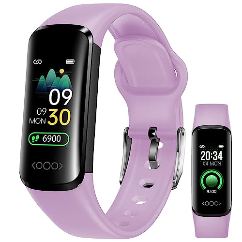 Mini Blood Sugar Monitor Watch, Painless Non-invasive Blood Glucose Smart Watch, Fitness Tracker with 24/7 Heart Rate Sleep Blood Oxygen Pressure Tracking Sport Watch for Men Women (Purple)