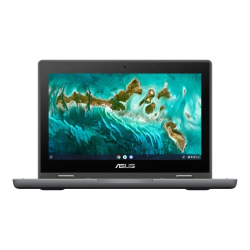 ASUS Chromebook Flip CR1 11.6" HD (1366 X 768) Touchscreen 2-in-1 Rugged Convertible Laptop - Intel Celeron N5100 4-Core up to 2.80 GHz, 8GB RAM, 32GB eMMC, Wi-Fi 6 + Bluetooth, HD Camera, Chrome OS