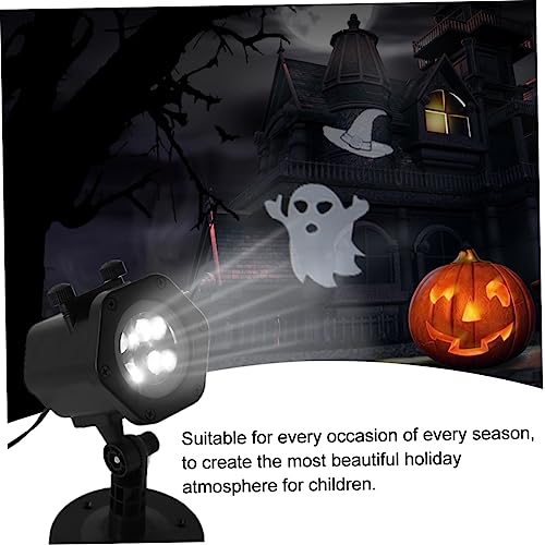 DOITOOL 1 Set Christmas Halloween Projector Lights Christmas Window Projector Christmas Lights Outdoor Projector Projection Lamp Animation Projection Lamp Portable Outdoor Projection Lamp