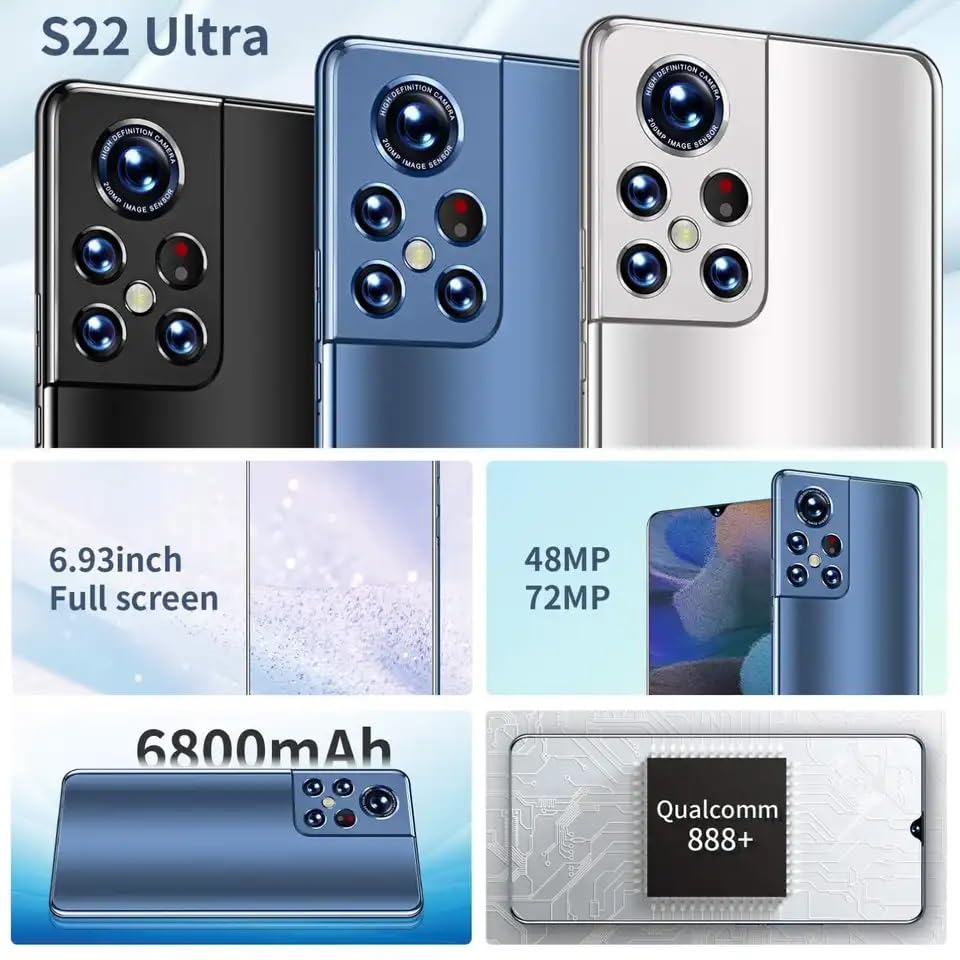 Original S23 Ultra Original S23 Ultra Original 16gb+1tb 7.3 Inch 48mp+100mpv 3g/4g/5g Android 12 Smart Cell Phone