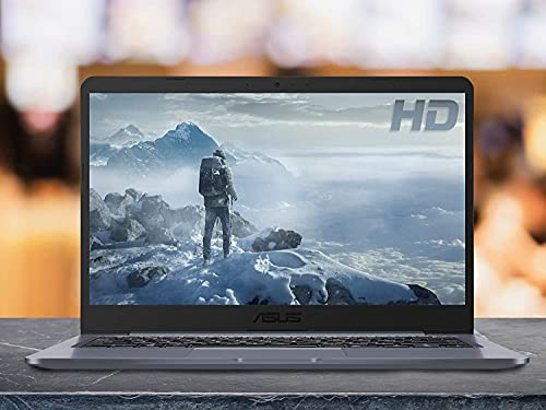 ASUS VivoBook E14 Thin and Light Laptop I 14″ HD Display I Intel Celeron N3350 I 4GB RAM 64GB eMMC I Intel HD Graphics 500 I HDMI Office 365 (1-Year) Win10 Pro + 32GB MicroSD Card