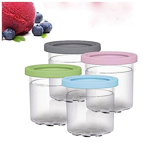 Creami Pints, for Ninja Ice Cream Maker Pints,16 OZ Ice Cream Containers with Lids Bpa-Free,Dishwasher Safe Compatible NC301 NC300 NC299AMZ Series Ice Cream Maker