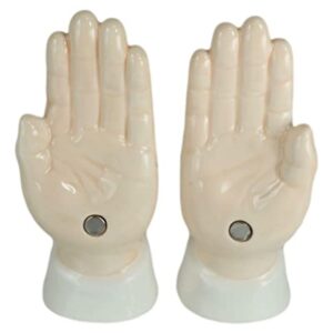 "Home Décor Accents" Inspirational Religious Themed Praying Hands Ceramic Salt Pepper Shakers Set - Home Accents 33-kl1-9860