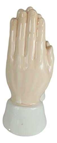 "Home Décor Accents" Inspirational Religious Themed Praying Hands Ceramic Salt Pepper Shakers Set - Home Accents 33-kl1-9860