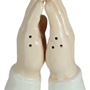 "Home Décor Accents" Inspirational Religious Themed Praying Hands Ceramic Salt Pepper Shakers Set - Home Accents 33-kl1-9860