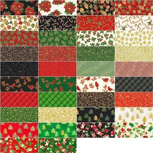 Holiday Charms Holiday Charm Square 42 5-inch Squares Charm Pack Robert Kaufman Fabrics CHS-1128-42
