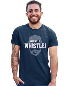 xx-large navy blue mens whistle funny soccer coach deluxe soft t-shirt