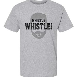 X-Large Oxford Mens Whistle Funny Soccer Coach T-Shirt