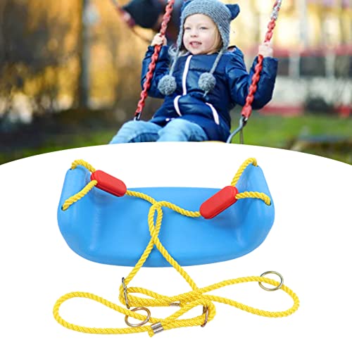 Mrisata Plastic Swing Seat Plastic Baby Swing Seat Play Set Attachments Plastic Swing Seat Replacement with Rope Kids Tree Set for Outdoor Indoor Playground Camping