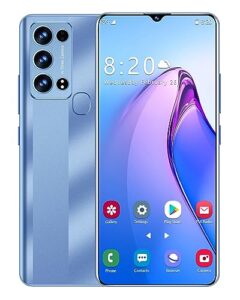viqee rion9pro 5g unlocked cell phones,6g+256gb dual sim smartphone, unlocked mobile phone with 6.72inch waterdrop screen, android phone 48+108 mp | 6800mah | fingerprint lock & face id | (blue)