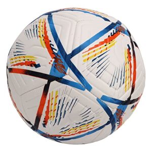 keenso colorful soccer ball, nylon winding yarn durable adult soccer ball for lawn (15~16cm / 5.91~6.3in)