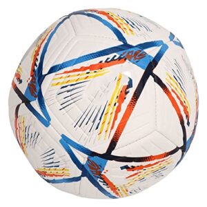 Keenso Colorful Soccer Ball, Nylon Winding Yarn Durable Adult Soccer Ball for Lawn (15~16cm / 5.91~6.3in)