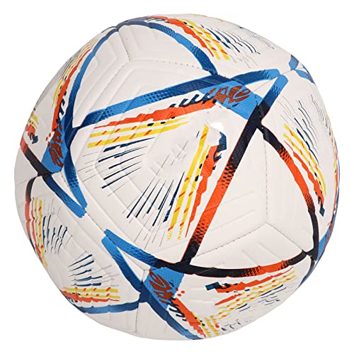 Keenso Colorful Soccer Ball, Nylon Winding Yarn Durable Adult Soccer Ball for Lawn (15~16cm / 5.91~6.3in)