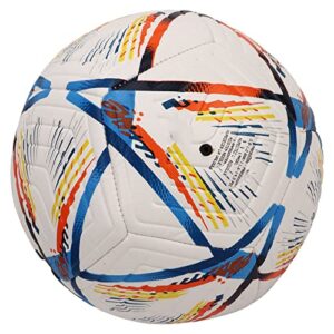 Keenso Colorful Soccer Ball, Nylon Winding Yarn Durable Adult Soccer Ball for Lawn (15~16cm / 5.91~6.3in)