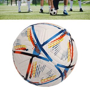 Keenso Colorful Soccer Ball, Nylon Winding Yarn Durable Adult Soccer Ball for Lawn (15~16cm / 5.91~6.3in)