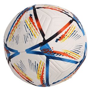 Keenso Colorful Soccer Ball, Nylon Winding Yarn Durable Adult Soccer Ball for Lawn (15~16cm / 5.91~6.3in)