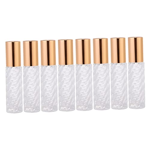 FOMIYES Perfum 10pcs Perfume Mini Lip Gloss Roller Bottle Refillable Container Perfume Roller Bottles Rolling Balls Roll-on Bottles Essential Oil Essential Oil Bottle Multifunction