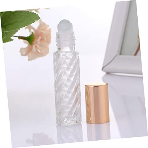 FOMIYES Perfum 10pcs Perfume Mini Lip Gloss Roller Bottle Refillable Container Perfume Roller Bottles Rolling Balls Roll-on Bottles Essential Oil Essential Oil Bottle Multifunction