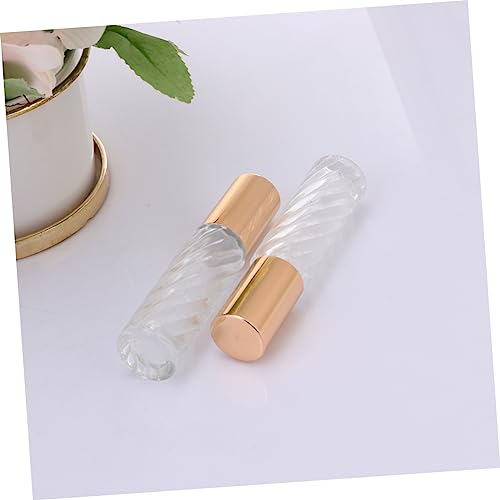 FOMIYES Perfum 10pcs Perfume Mini Lip Gloss Roller Bottle Refillable Container Perfume Roller Bottles Rolling Balls Roll-on Bottles Essential Oil Essential Oil Bottle Multifunction