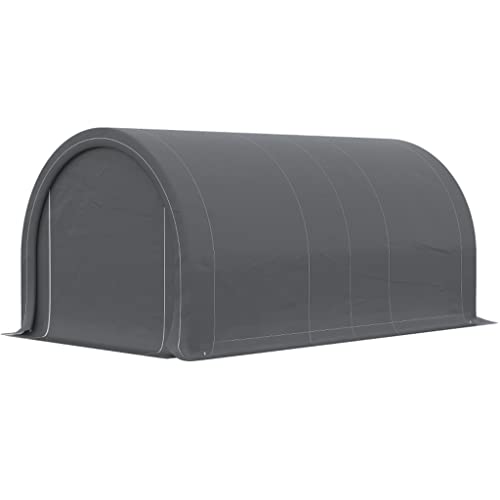 WYKDD 16' X 10' Carport, Heavy Duty Portable Garage/Storage Tent ， Garden Tools, Outdoor Work, Gray