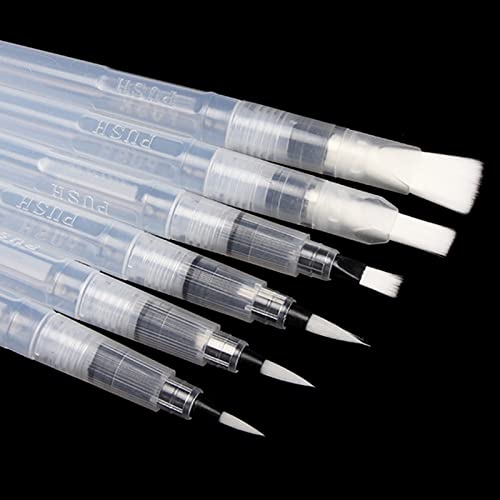 Water Coloring Brush Pens Portable Brush Pencil Soft Watercolor Brush Pen Drawing Art Supplies for Beginners Artists-P