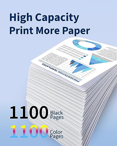 822XL Ink Cartridges Remanufactured Replacement for Epson 822XL Ink Cartridges Combo Pack T822XL 822 Printer Ink for Workforce Pro WF-3820 WF-4820 WF-4830 WF-4833 WF-4834 (4-Pack, BCMY)