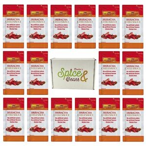 Lee Kum Kee Sriracha Chili Sauce 8 mL Packets | Hot Sauce, Gluten Free, No Artificial Colors Or Flavors - Pack of 40