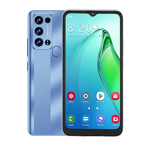 5G Unlocked Smartphone, Unlocked Cell Phone, 6.5 inch Vast Display, 5000mAh Battery, Face Unlocked Smartphone, 160MP Rear+12MP Front Camera, 6GB RAM 128GB ROM Mobile Phone 5G (US Plug)