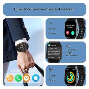 anyloop Smart Watch for Men and Women, 2.02'' Activity Tracker and Smartwatches, 100+ Sport Modes Fitness Tracker with IP68 Waterproof Heart Rate Sleep Monitor Compatible with Android&iOS