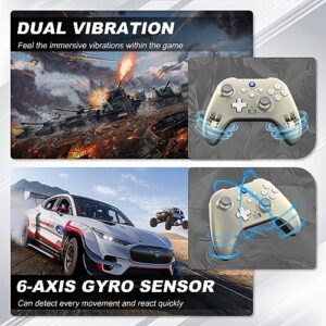 Dinosoo Special Edition Wireless Controller for Xbox Series X/S/Xbox One/Xbox One S/One X, and Android PC, Built-in Dual Vibration TURBO Function 3.5mm Headphone Jack Macro Function（Lunar Shift）