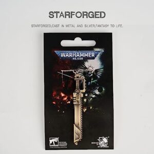 Starforged Warhammer 40000 Master Crafted & Chaos Spacemarine Chainsword 40K Keychain-Space Marines