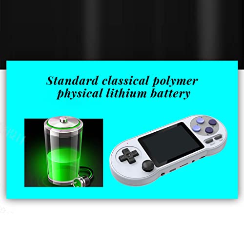 Panw Data Frog SF2000 Handheld Game Console, 3-inch IPS HD Screen Portable Handheld Nostalgic Arcade Retro Game Machine, 1500mAh Battery, Built-in 6000Games, Support 7 Emulators