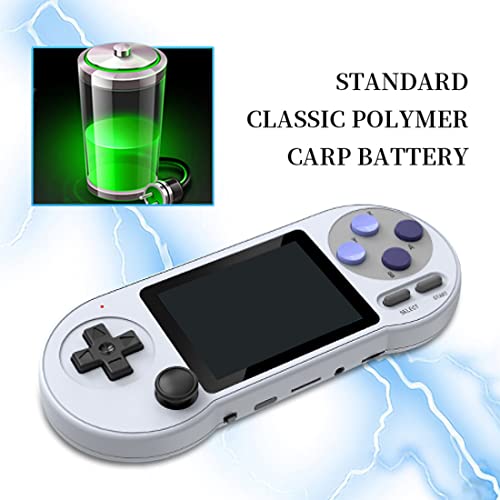 Panw Data Frog SF2000 Handheld Game Console, 3-inch IPS HD Screen Portable Handheld Nostalgic Arcade Retro Game Machine, 1500mAh Battery, Built-in 6000Games, Support 7 Emulators