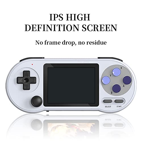 Panw Data Frog SF2000 Handheld Game Console, 3-inch IPS HD Screen Portable Handheld Nostalgic Arcade Retro Game Machine, 1500mAh Battery, Built-in 6000Games, Support 7 Emulators