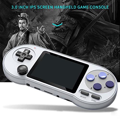 Panw Data Frog SF2000 Handheld Game Console, 3-inch IPS HD Screen Portable Handheld Nostalgic Arcade Retro Game Machine, 1500mAh Battery, Built-in 6000Games, Support 7 Emulators