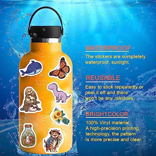 600 PCS Stickers Pack, Cute Colorful Waterproof Stickers, Vinyl Art Stickers.Stickers for Water Bottles, Skateboards and Notebooks, Laptop Stickers for Teens Girls Kids Adults